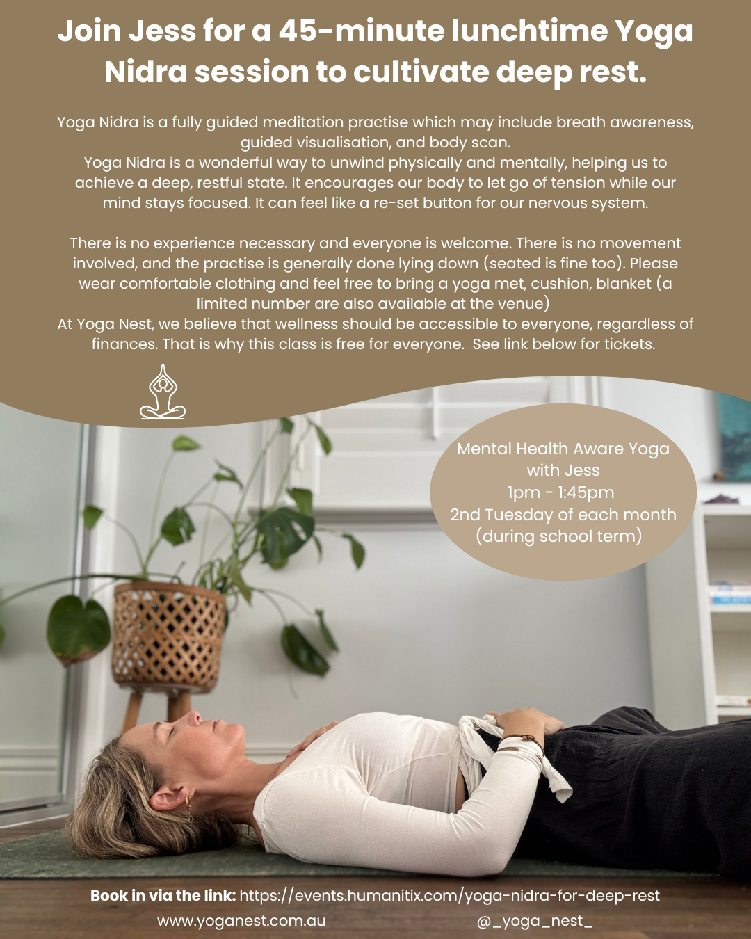 Yoga Nidra - FREE Community Lunchtime Sessions