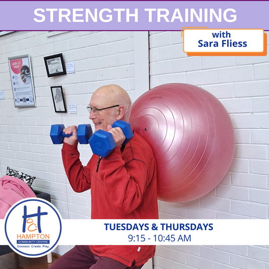 Strength training with Sara